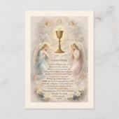 First Holy Communion Anima Christi Remembrance エンクロージャーカード (正面)