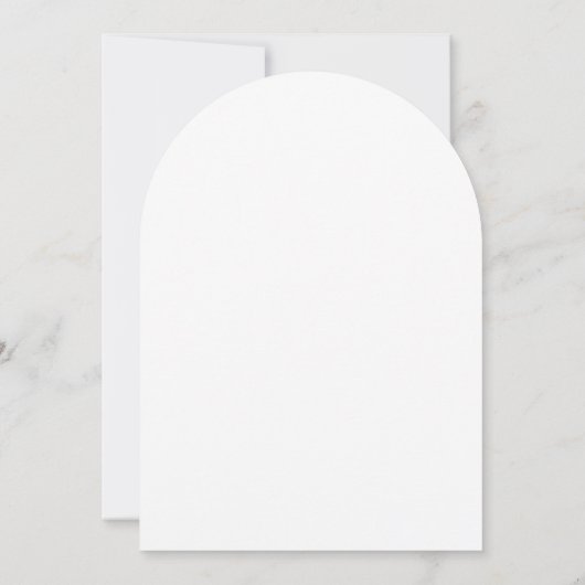 First Holy Communion Arched Invite, Floral Cross  招待状 (裏面)