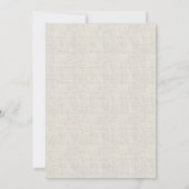First Holy Communion beige texture 招待状 (裏面)