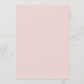 First Holy Communion Blush Pink Bow Girl  招待状 (裏面)