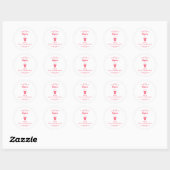 First Holy Communion Chalice Sticker For Girls ラウンドシール (シート)