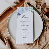 First Holy Communion Dusty Blue Floral メニュー