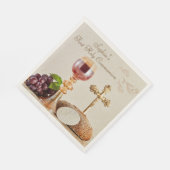 First Holy Communion Eucharist Chalice Design スタンダードランチョンナプキン (角)