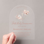 First Holy Communion girl アクリル招待状 (インサイチュ (ポータブル))
