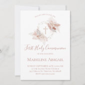 First Holy Communion girl 招待状 (正面)