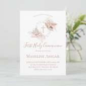 First Holy Communion girl 招待状 (スタンド正面)