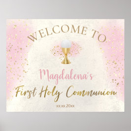 First Holy Communion girl welcome  ポスター