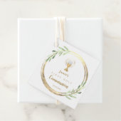 First Holy Communion golden circle green leaves フェイバータグ (インサイチュ)