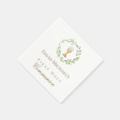 First Holy Communion green wreath  スタンダードカクテルナプキン (角)