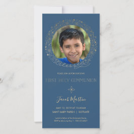 First Holy Communion Photo Card -招待状,少年