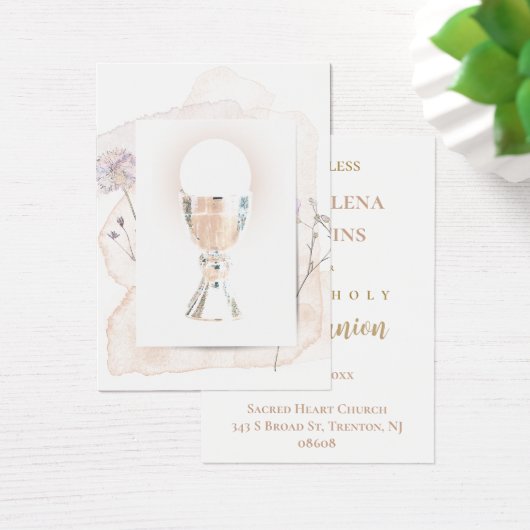 First Holy Communion remembrance card (デスク)