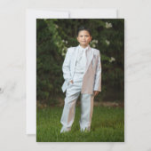 First Holy Communion SmoreおもしろいCampfireの写真 招待状 (裏面)