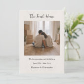 First Home Personalized Housewarming Keepsake Card (スタンド正面)