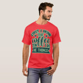 First I drink the coffee then i do the things retr Tシャツ (正面フル)
