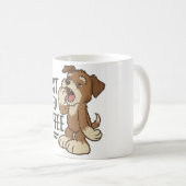 First I Need Coffee Pup コーヒーマグカップ (正面右)
