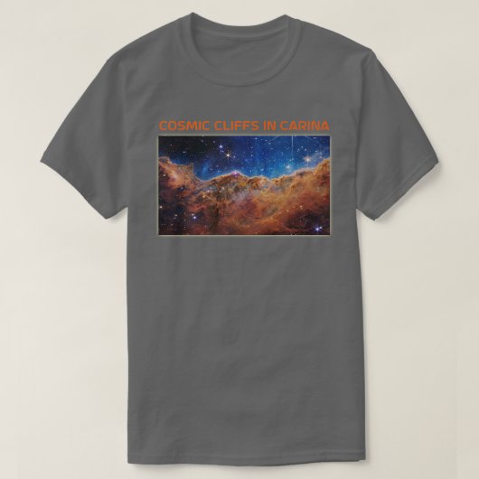 FIRST IMAGE Cosmic Cliffs in Carina Webb Space Tel Tシャツ (デザイン正面)