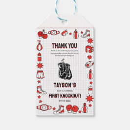 First Knockout Boxing 1st Birthday – Fun Kids ギフトタグ