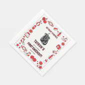 First Knockout Boxing 1st Birthday – Fun Kids  スタンダードランチョンナプキン (角)