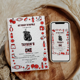 First Knockout Boxing 1st Birthday – Fun Kids Part 招待状