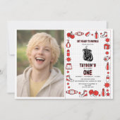 First Knockout Boxing 1st Birthday – Fun Kids Part 招待状 (正面)