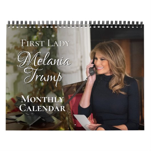 First Lady Melania Trump 2025写真月壁 カレンダー (カバー)