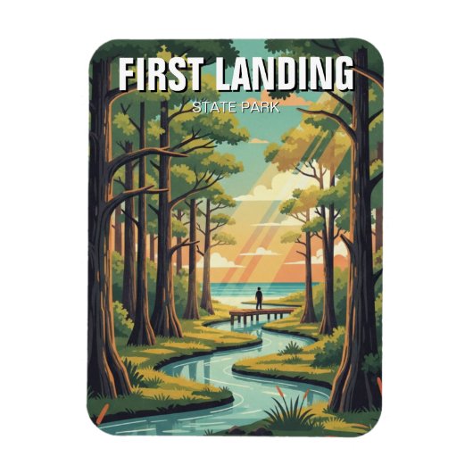 First Landing State Park Virginia Travel マグネット (縦)