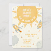 First Lap Around the Sun 1st Birthday  招待状 (正面)