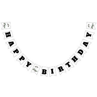 First Lap Around the Track, Happy Birthday Decor バンティングフラッグ