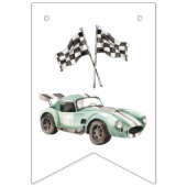 First Lap Around the Track, Happy Birthday Decor バンティングフラッグ (第1の旗)