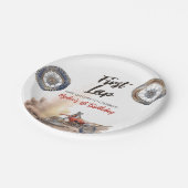 First Lap Little Racer 1st Birthday ペーパープレート (アングル)