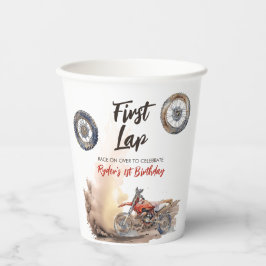 First Lap Little Racer 1st Birthday 紙コップ