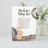 First Lap Little Racer Birthday サンキューカード (スタンド正面)