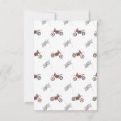 First Lap Little Racer Birthday サンキューカード (裏面)