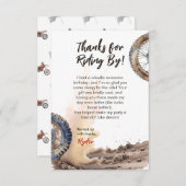 First Lap Little Racer Birthday サンキューカード (正面/裏面)