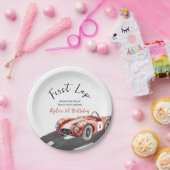 First Lap Race Car 1st Birthday  ペーパープレート (パーティー)