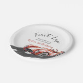 First Lap Race Car 1st Birthday  ペーパープレート (アングル)