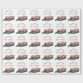 First Lap Race Car 1st Birthday  ラッピングペーパー (フラット)