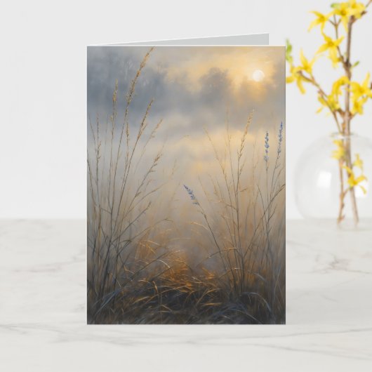 First Light Kin Becoming Greeting Card カード (黄色い花)