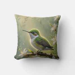 First Light Kin Hummingbird Throw Pillow クッション