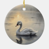 First Light Kin Swan Glass Ornament セラミックオーナメント (裏面)