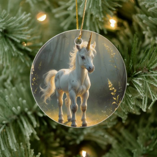 First Light Kin Unicorn Glass Ornament セラミックオーナメント (ツリー)