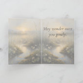 First Light Kin Unicorn Greeting Card  カード (内部)