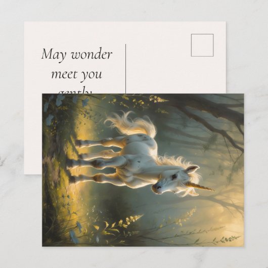 First Light Kin Unicorn Postcard ポストカード (正面/裏面)