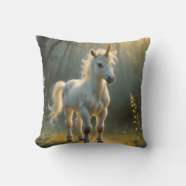 First Light Kin Unicorn Throw Pillow クッション