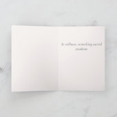 First Light Kin White Stag Greeting Card カード (内部)