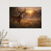 First Light | Whitetail Deer Art | Poster ポスター (キッチン)