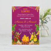 First Lohri Celebration Invitation Card 招待状 (スタンド正面)