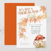 First Magical Mushroom Birthday Invitation 招待状 (正面/裏面)