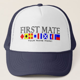 First Mateのタイトル航海の信号が名前にフラグを設定 キャップ