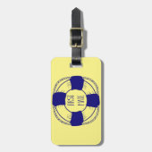 First Mate with Life Preserver ラゲッジタグ (正面縦)